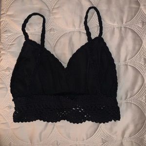 Black Crochet Bralette